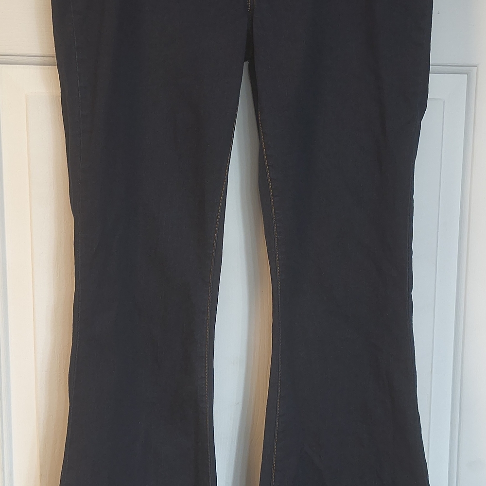 Its Fashion Juniors Denim Blue Jean Flare Wide Leg Pants 9